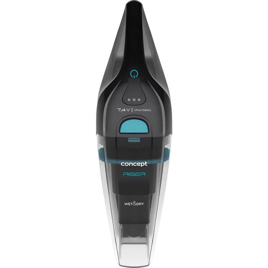 Concept VP4350 - rankinis dulkių siurblys WET & DRY RISER, 50 W / 7,4 V, 2200 mAh, juodas