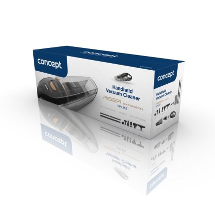 Concept VP4353 - Rankinis dulkių siurblys WET & DRY RISER EXTENSION 110W/18,5V 2200 mAh juodas