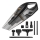 Concept VP4353-Rankinis dulkių siurblys WET & DRY RISER EXTENSION 110W/18,5V 2200 mAh juoda