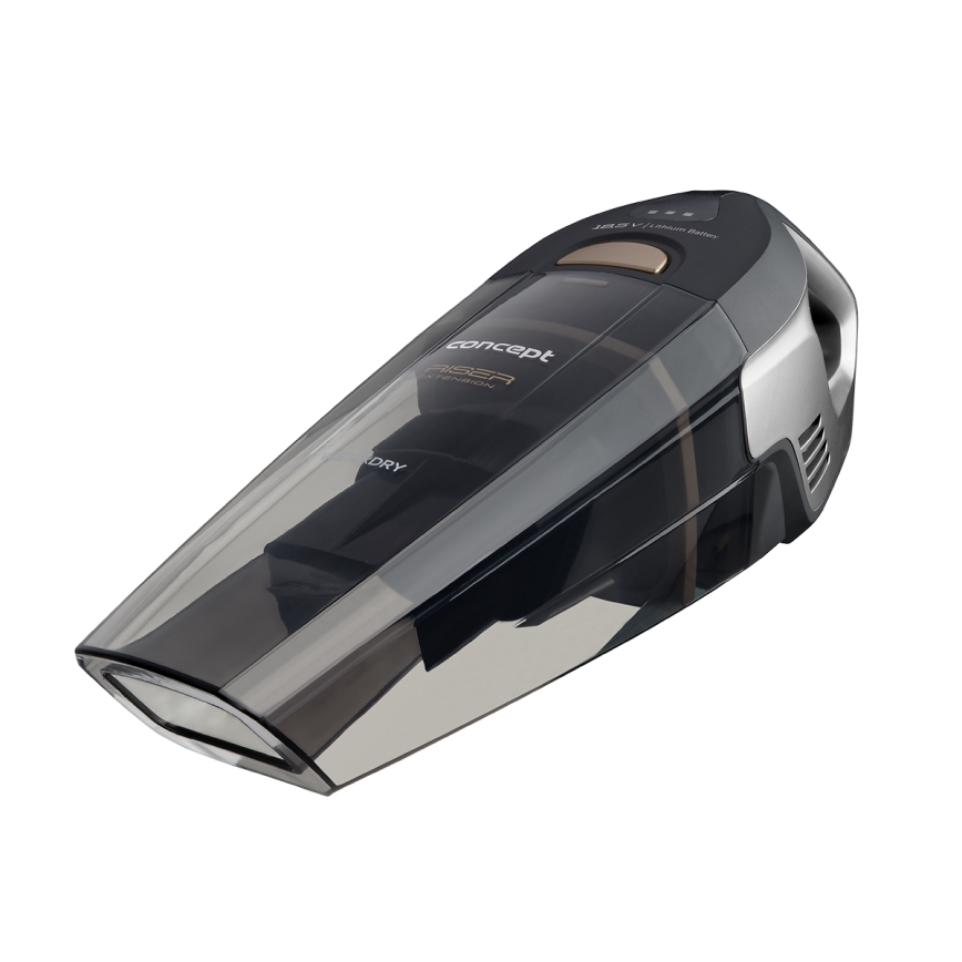 Concept VP4353-Rankinis dulkių siurblys WET & DRY RISER EXTENSION 110W/18,5V 2200 mAh juoda