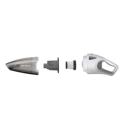 Concept VP4370 - Rankinis dulkių siurblys WET & DRY PERFECT CLEAN 90W/14,8V 2200 mAh baltas