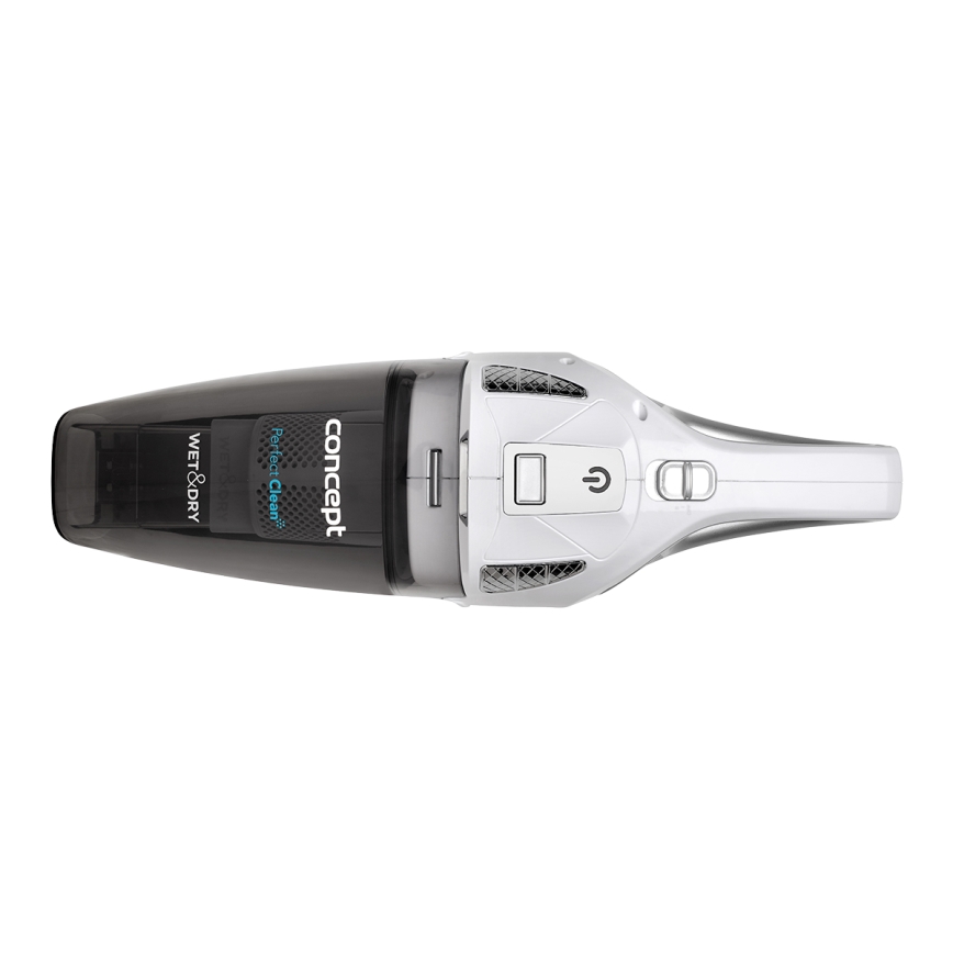 Concept VP4370 - Rankinis dulkių siurblys WET & DRY PERFECT CLEAN 90W/14,8V 2200 mAh balta