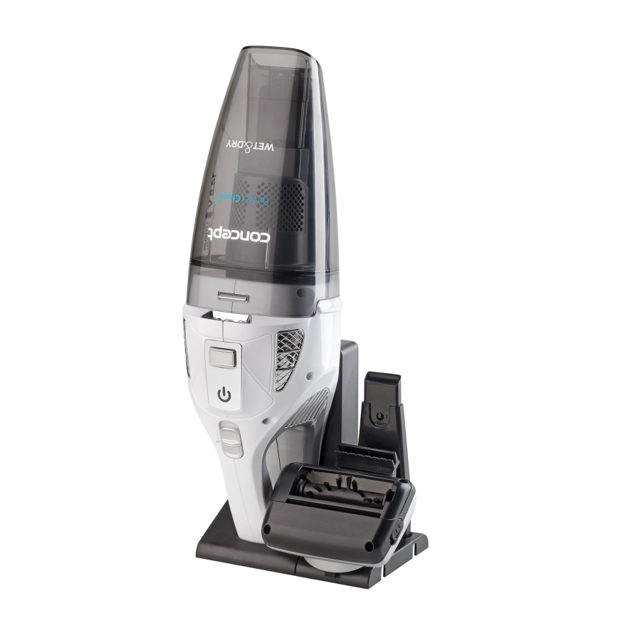 Concept VP4370 - Rankinis dulkių siurblys WET & DRY PERFECT CLEAN 90W/14,8V 2200 mAh balta