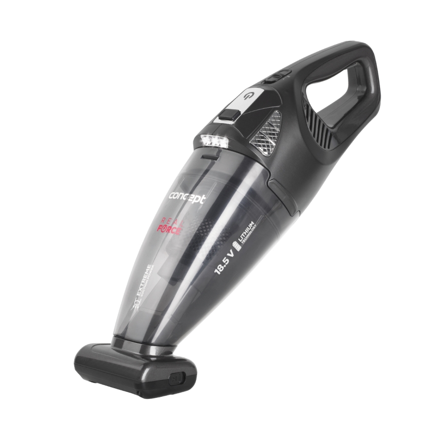 Concept VP4380 - Rankinis dulkių siurblys REAL FORCE 110W/18,5V 2200 mAh juoda