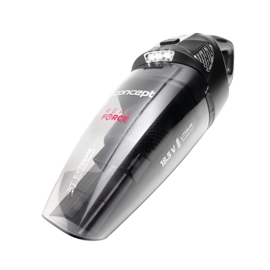 Concept VP4380 - Rankinis dulkių siurblys REAL FORCE 110W/18,5V 2200 mAh juoda