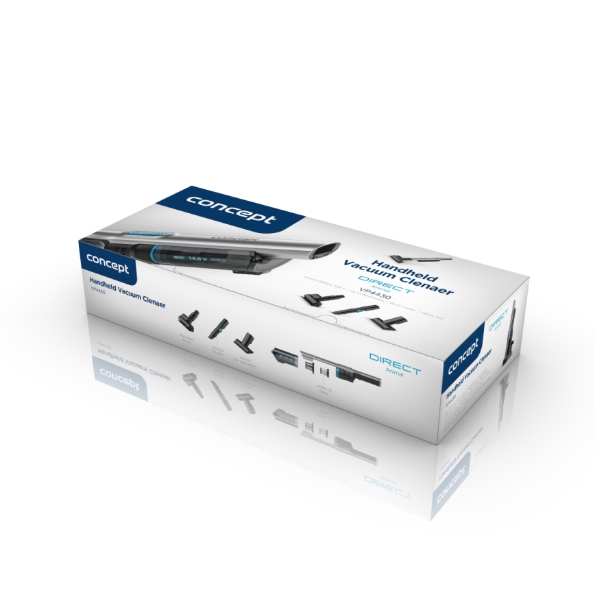 Concept VP4430 - Rankinis dulkių siurblys DIRECT ANIMAL 180W/14,8V 2200 mAh juoda