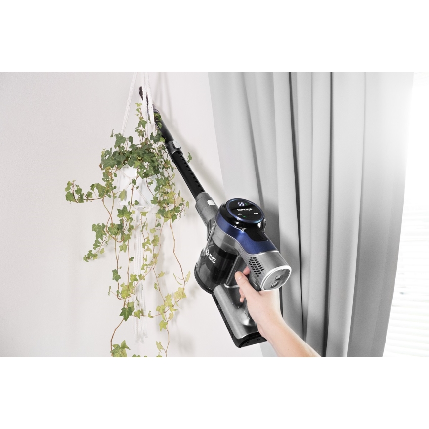 Concept VP6040 - Rankinis dulkių siurblys 2in1 ICONIC ANIMAL TELESCOPE 200W/22,2V 2200 mAh mėlyna