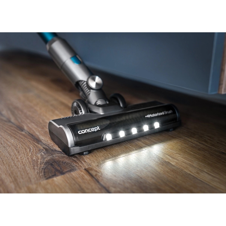 Concept VP6045 - 2in1 stiebinis rankinis dulkių siurblys ICONIC SUCTION PRO 450W/29,6V 2500 mAh mėlynas