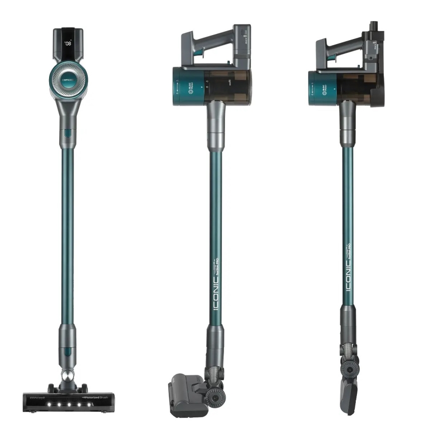 Concept VP6045 - 2in1 stiebinis rankinis dulkių siurblys ICONIC SUCTION PRO 450W/29,6V 2500 mAh mėlynas