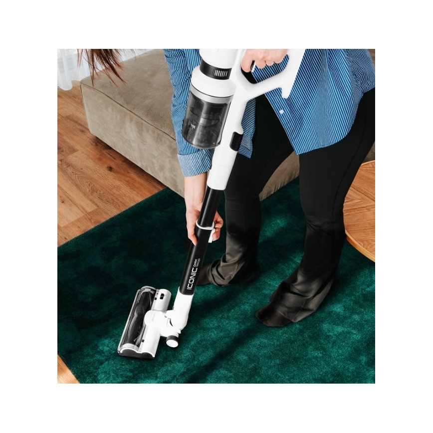 Concept VP6125 - 2in1 vertikalus ir rankinis dulkių siurblys ICONIC Comfort Telescope 400W/29,6V 2000 mAh baltas