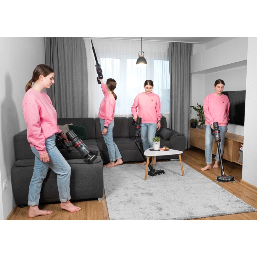 Concept VP6260 - Stiebinis dulkių siurblys 4 viename ULTIMATE PRO+ 500W/29,6V 2200 mAh juodas