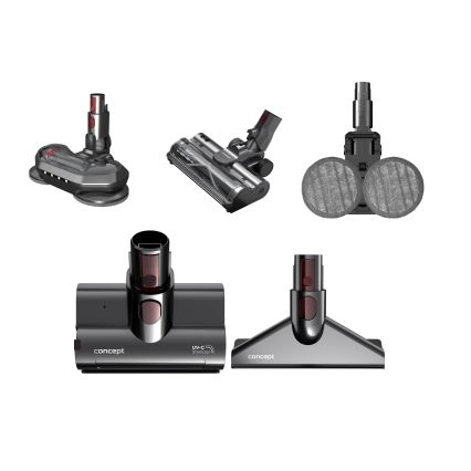 Concept VP6260 - Stiebinis dulkių siurblys 4 viename ULTIMATE PRO+ 500W/29,6V 2200 mAh juodas