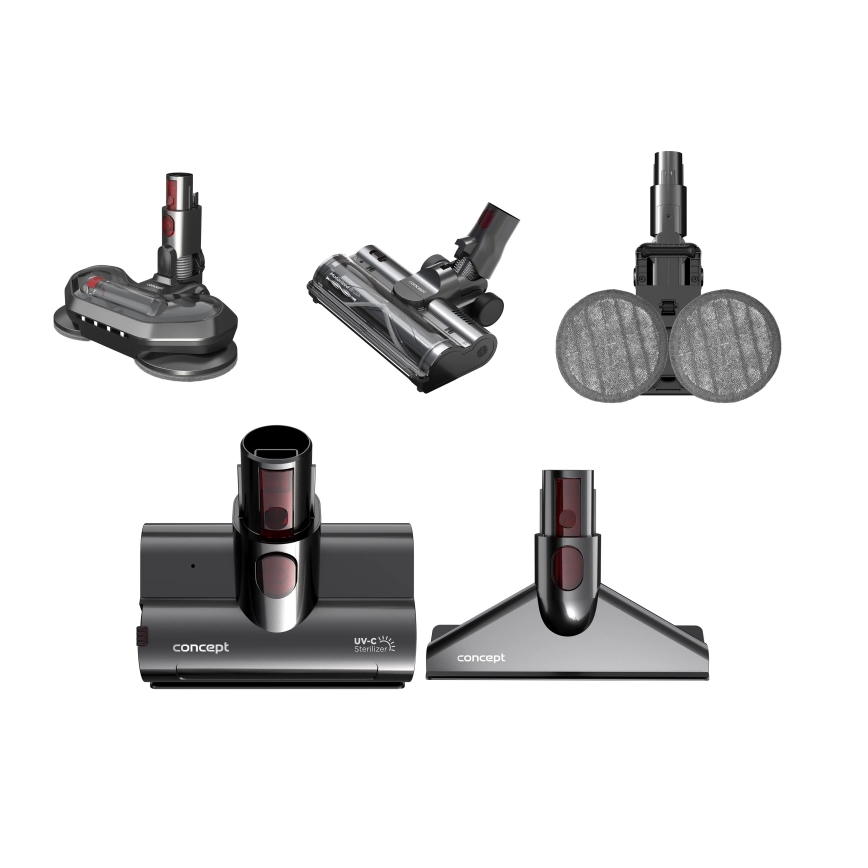 Concept VP6260 - Stiebinis dulkių siurblys 4 viename ULTIMATE PRO+ 500W/29,6V 2200 mAh juodas