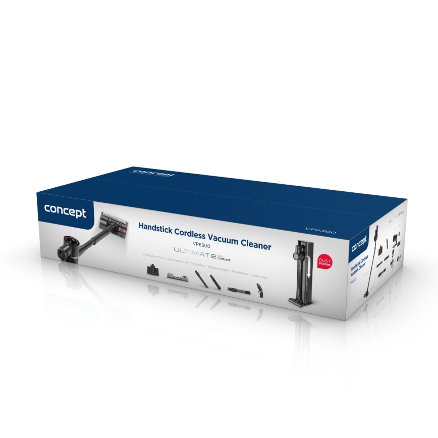 Concept VP6300 - Vertikalus dulkių siurblys 5 viename ULTIMATE COMPLETE PRO 500W/25,9V 2500 mAh juoda