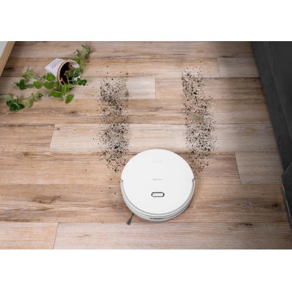 Concept VR4050 - Išmanusis 2 viename robotinis dulkių siurblys su mopu OPTIMUS AQUA PRO LASER 3D 600W/230V 5200 mAh Wi-Fi baltas