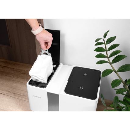 Concept VR4050 - Išmanusis 2 viename robotinis dulkių siurblys su mopu OPTIMUS AQUA PRO LASER 3D 600W/230V 5200 mAh Wi-Fi baltas