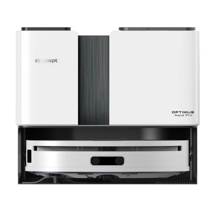 Concept VR4050 - Išmanusis 2 viename robotinis dulkių siurblys su mopu OPTIMUS AQUA PRO LASER 3D 600W/230V 5200 mAh Wi-Fi baltas