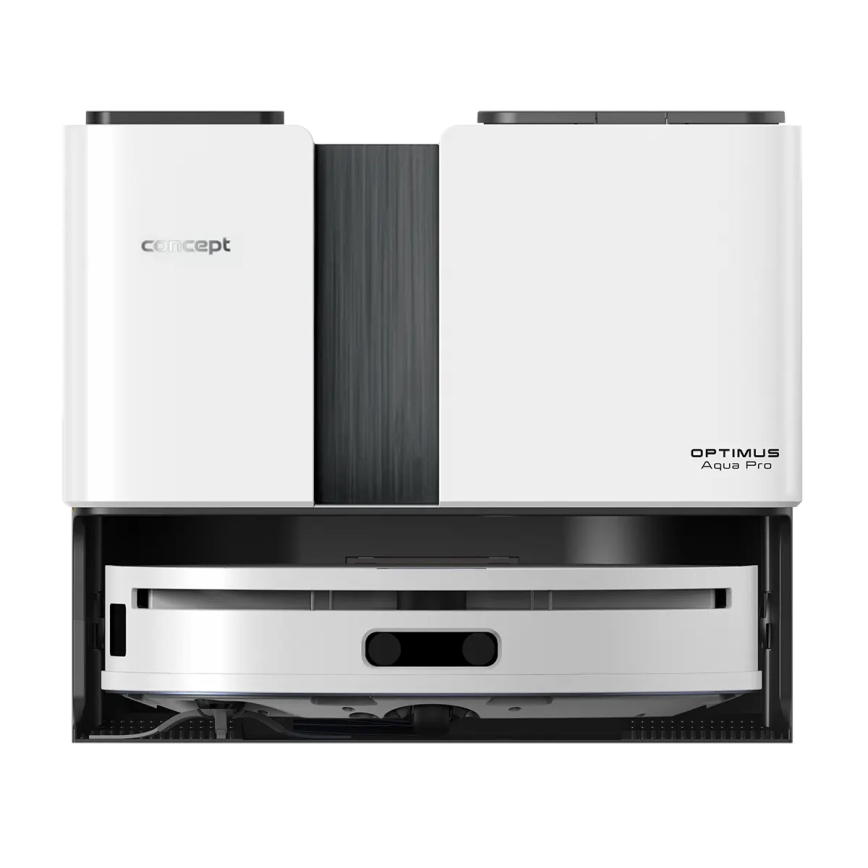 Concept VR4050 - Išmanusis 2 viename robotinis dulkių siurblys su mopu OPTIMUS AQUA PRO LASER 3D 600W/230V 5200 mAh Wi-Fi baltas