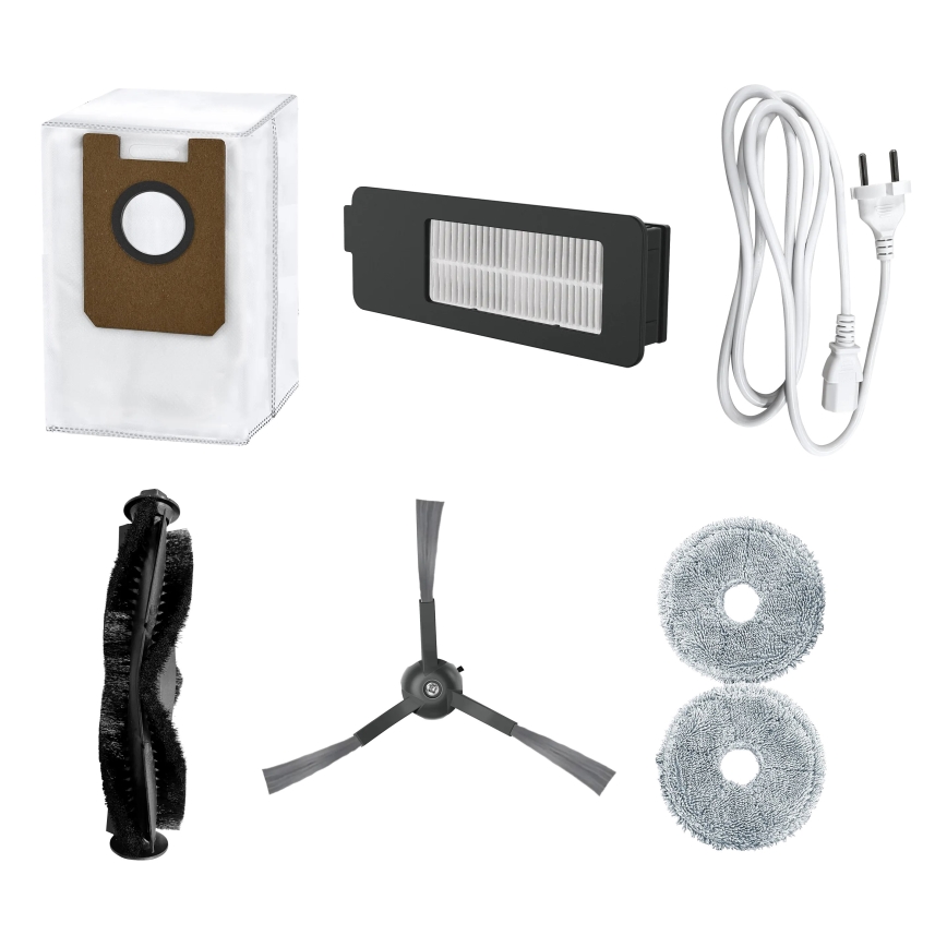 Concept VR4050 - Išmanusis 2 viename robotinis dulkių siurblys su mopu OPTIMUS AQUA PRO LASER 3D 600W/230V 5200 mAh Wi-Fi baltas