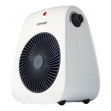 Concept vt7040 - ventiliatorius su šildymo elementu 1000/2000W/230V baltas