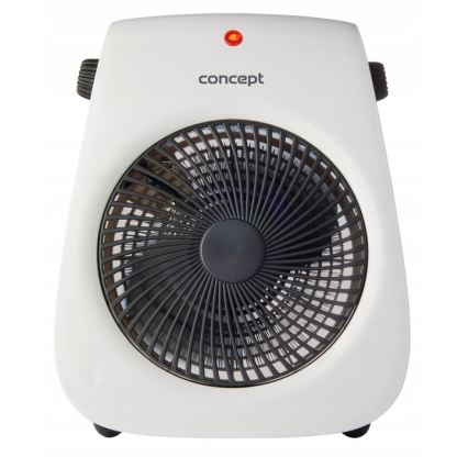 Concept vt7040 - ventiliatorius su šildymo elementu 1000/2000W/230V baltas