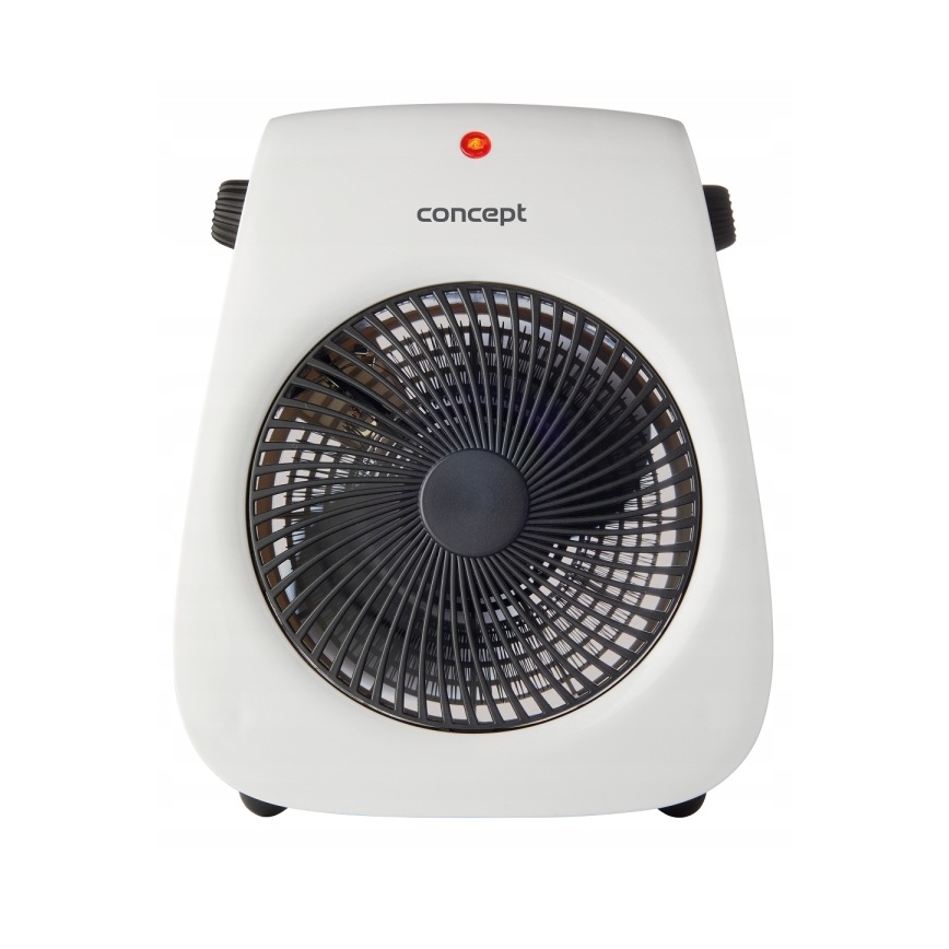 Concept vt7040 - ventiliatorius su šildymo elementu 1000/2000W/230V baltas