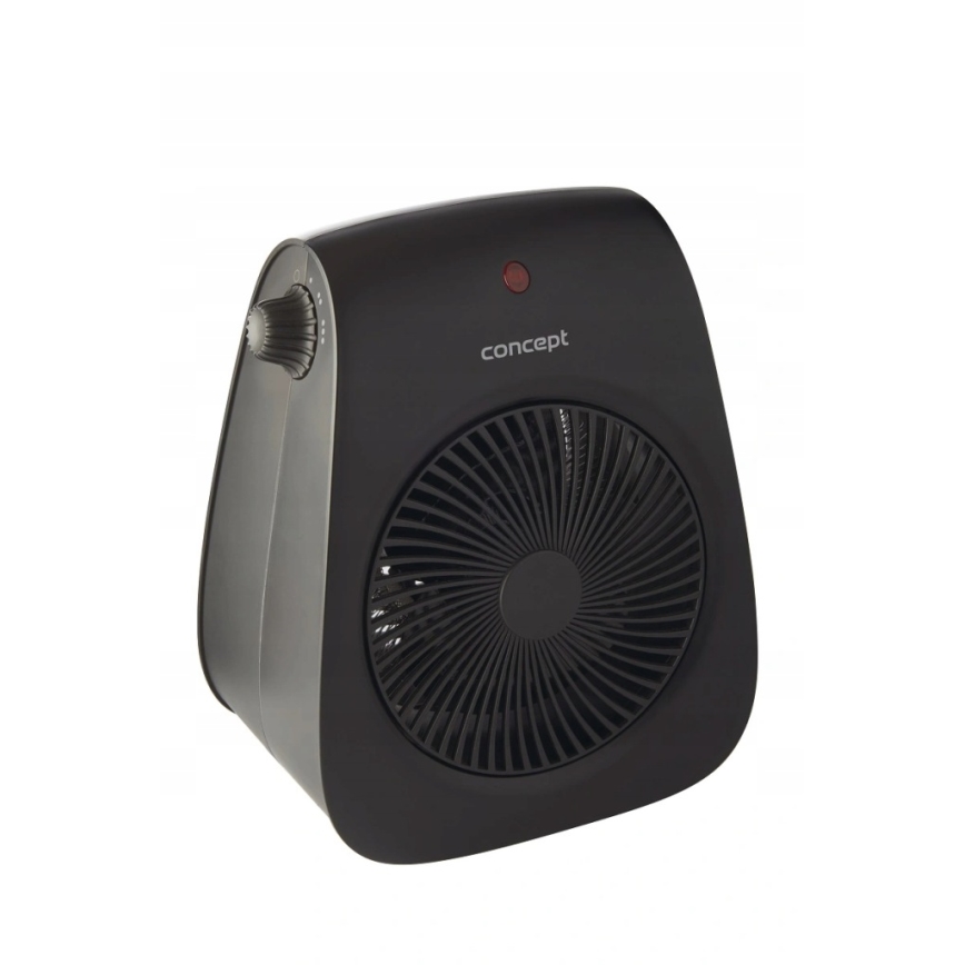 Concept vt7041 - Ventiliatorius su šildymo elementu 1000/2000W/230V juoda