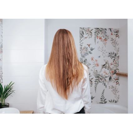 Concept VZ2110 - Plaukų tiesintuvas GLAM STYLE 48W/230V balta/rožinio aukso