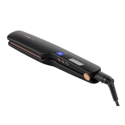 Concept VZ6010 - Garinis plaukų tiesintuvas su LED ekranu ELITE STEAM BOOST 54W/230V juoda