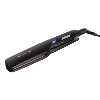 Concept VZ6010 - Garinis plaukų tiesintuvas su LED ekranu ELITE STEAM BOOST 54W/230V juoda