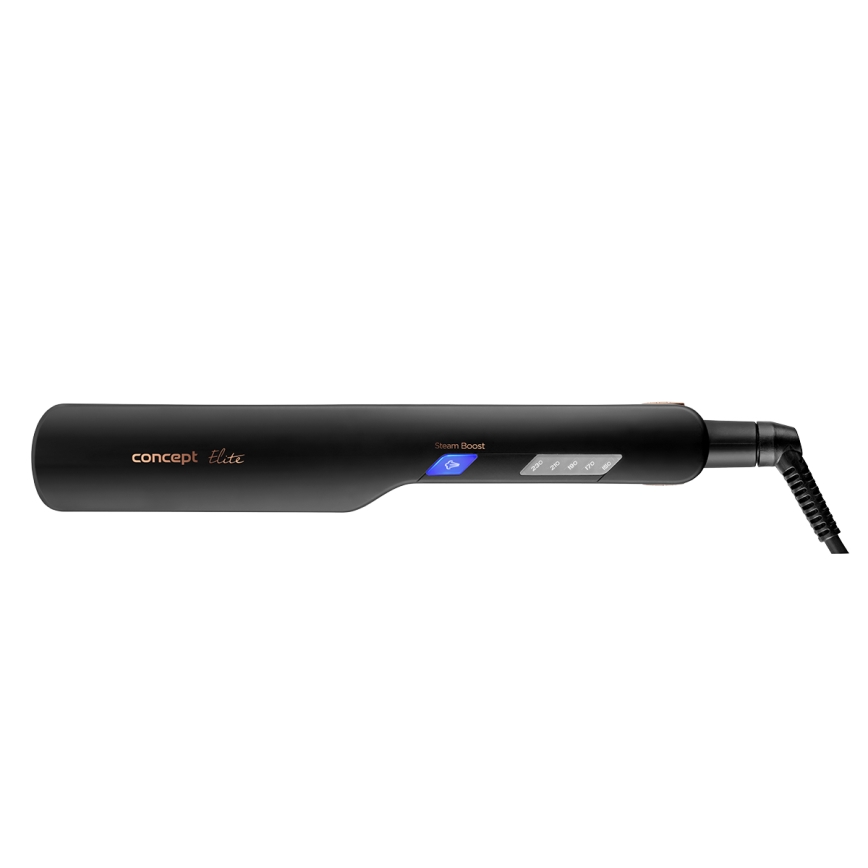 Concept VZ6010 - Garinis plaukų tiesintuvas su LED ekranu ELITE STEAM BOOST 54W/230V juoda