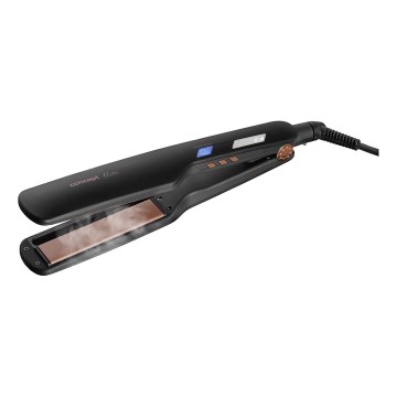 Concept VZ6010 - Garinis plaukų tiesintuvas su LED ekranu ELITE STEAM BOOST 54W/230V juoda