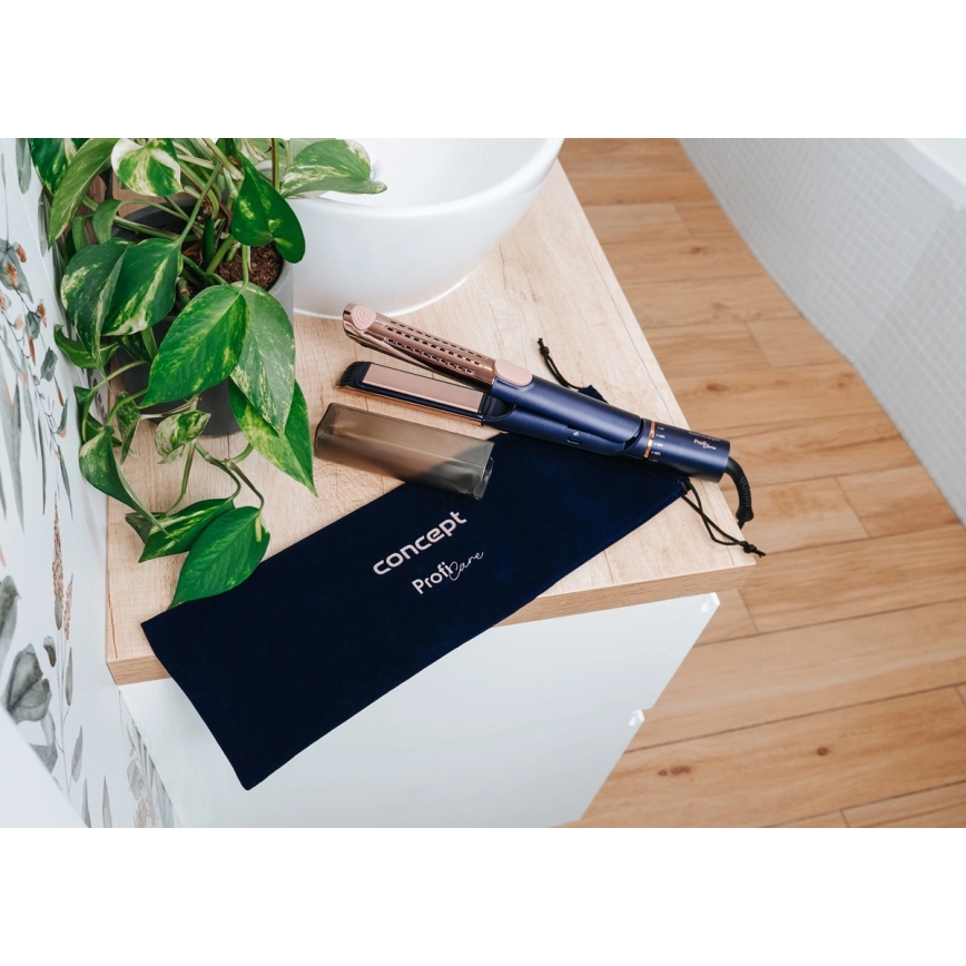 Concept VZ8100 - PROFI CARE plaukų tiesintuvas 60W/230V mėlynas/auksinis