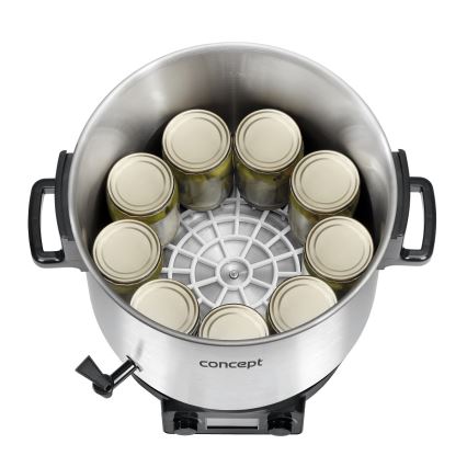 Concept ZH0040 - Konservavimo katilas 27 l 2000W/230V nerūdijantis/juoda