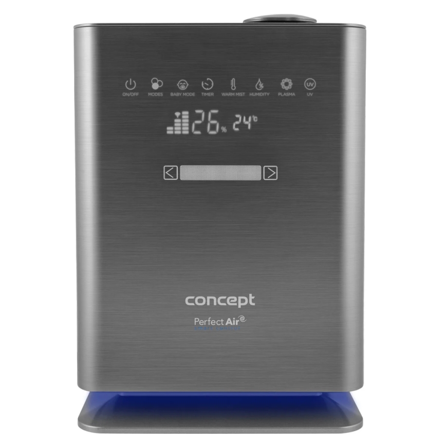 Concept ZV2021- Oro drėkintuvas su aromaterapiniu difuzoriumi PERFECT AIR SMART 4,6 l 110W/230V Wi-Fi antracitas + su nuotoliniu pultu
