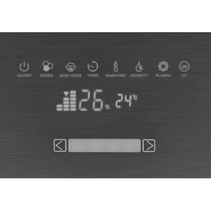 Concept ZV2021- Oro drėkintuvas su aromaterapiniu difuzoriumi PERFECT AIR SMART 4,6 l 110W/230V Wi-Fi antracitas + su nuotoliniu pultu