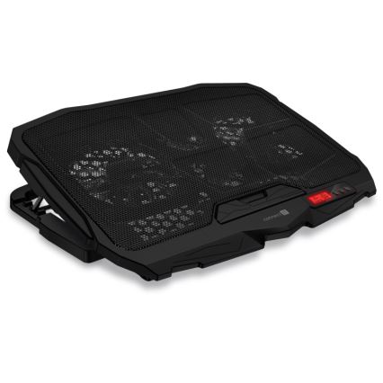 CONNECT IT CCP-2200-RD - Aušinimo padas nešiojamam kompiuteriui 4x ventiliatorius 2xUSB juoda/raudona