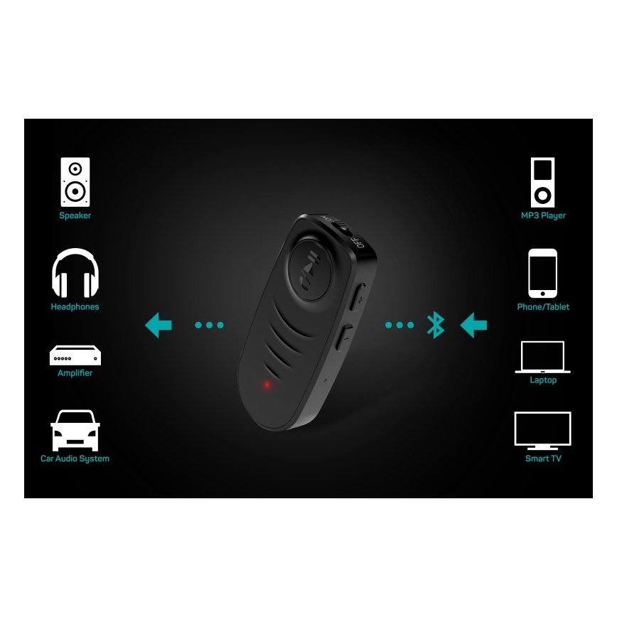 CONNECT IT CFF-4050-BK - Bluetooth audio imtuvas AUX 110 mAh