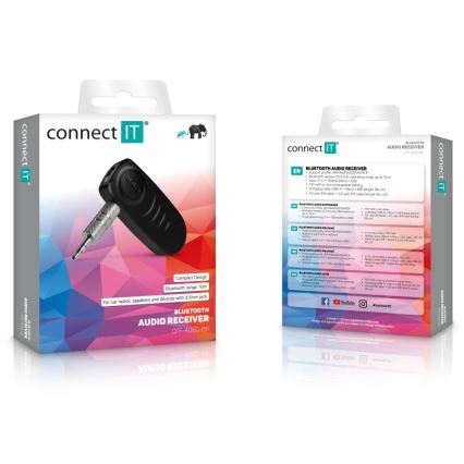 CONNECT IT CFF-4050-BK - Bluetooth audio imtuvas AUX 110 mAh