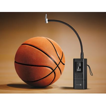 CONNECT IT CFF-4500-BK - skaitmeninis kišeninis oro kompresorius AirFlow, 80 W/6000 mAh, juodas