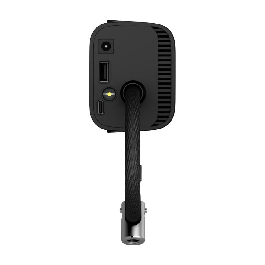 CONNECT IT CFF-4500-BK - skaitmeninis kišeninis oro kompresorius AirFlow, 80 W/6000 mAh, juodas