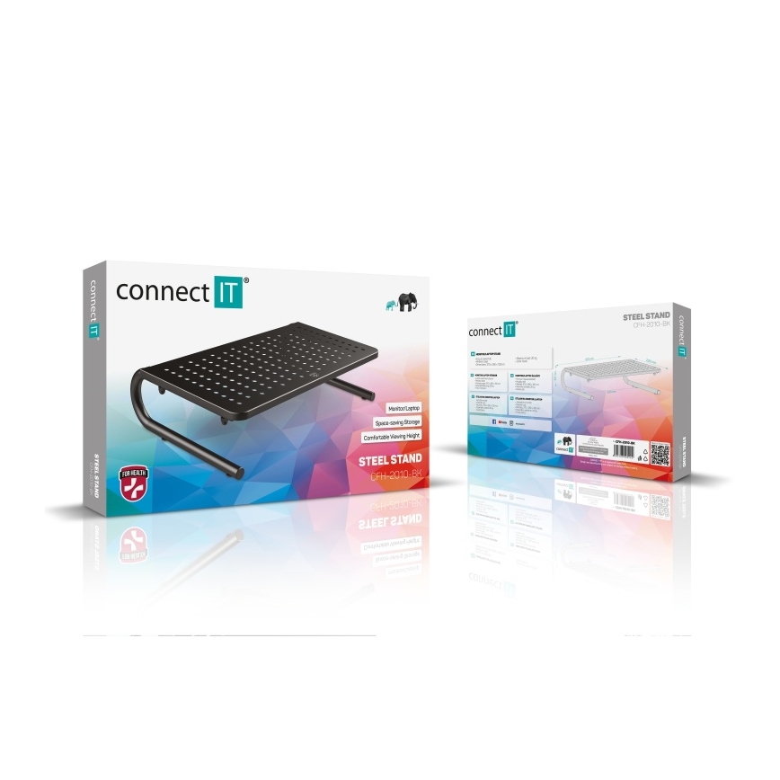 CONNECT IT CFH-2010-BK - Daugiafunkcinis metalinis pagrindas juoda