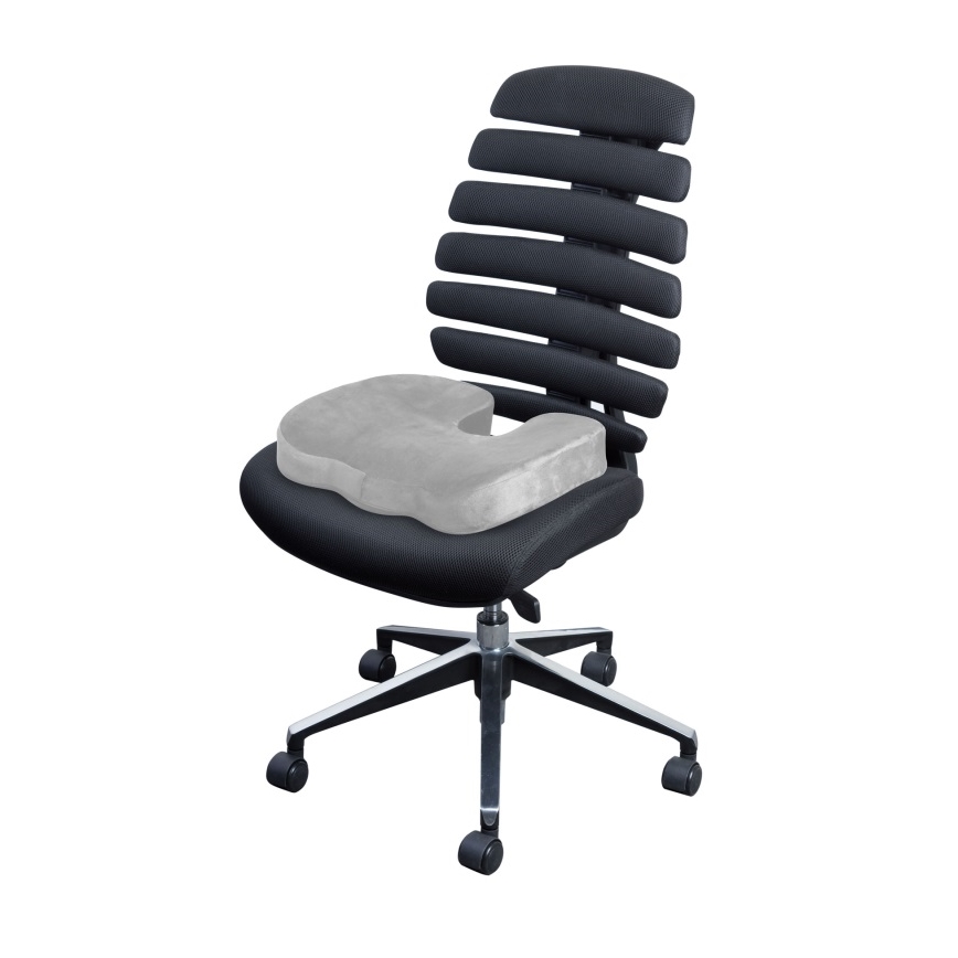 CONNECT IT CFH-5290-GY - Ergonomiška kėdės pagalvėlė pilka