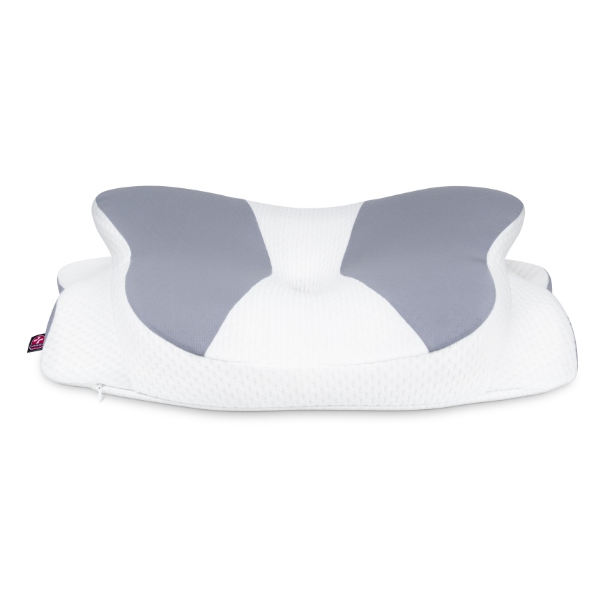 CONNECT IT CFH-6032-WH - Anatominė pagalvė Gemini balta/pilka