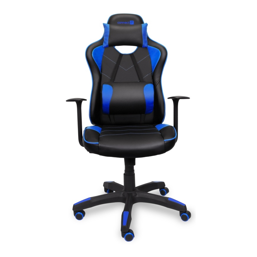 CONNECT IT CGC-0700-BL - Žaidimų kėdė LeMans Pro juoda/mėlyna