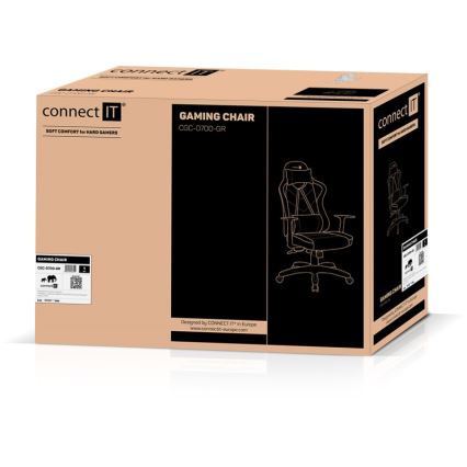 CONNECT IT CGC-0700-GR - Žaidimų kėdė LeMans Pro juoda/žalia