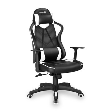 CONNECT IT CGC-0700-WH - Žaidimų kėdė LeMans Pro juoda/balta