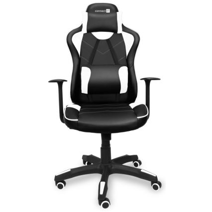CONNECT IT CGC-0700-WH - Žaidimų kėdė LeMans Pro juoda/balta