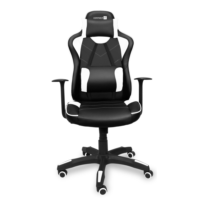 CONNECT IT CGC-0700-WH - Žaidimų kėdė LeMans Pro juoda/balta