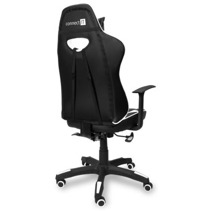CONNECT IT CGC-0700-WH - Žaidimų kėdė LeMans Pro juoda/balta